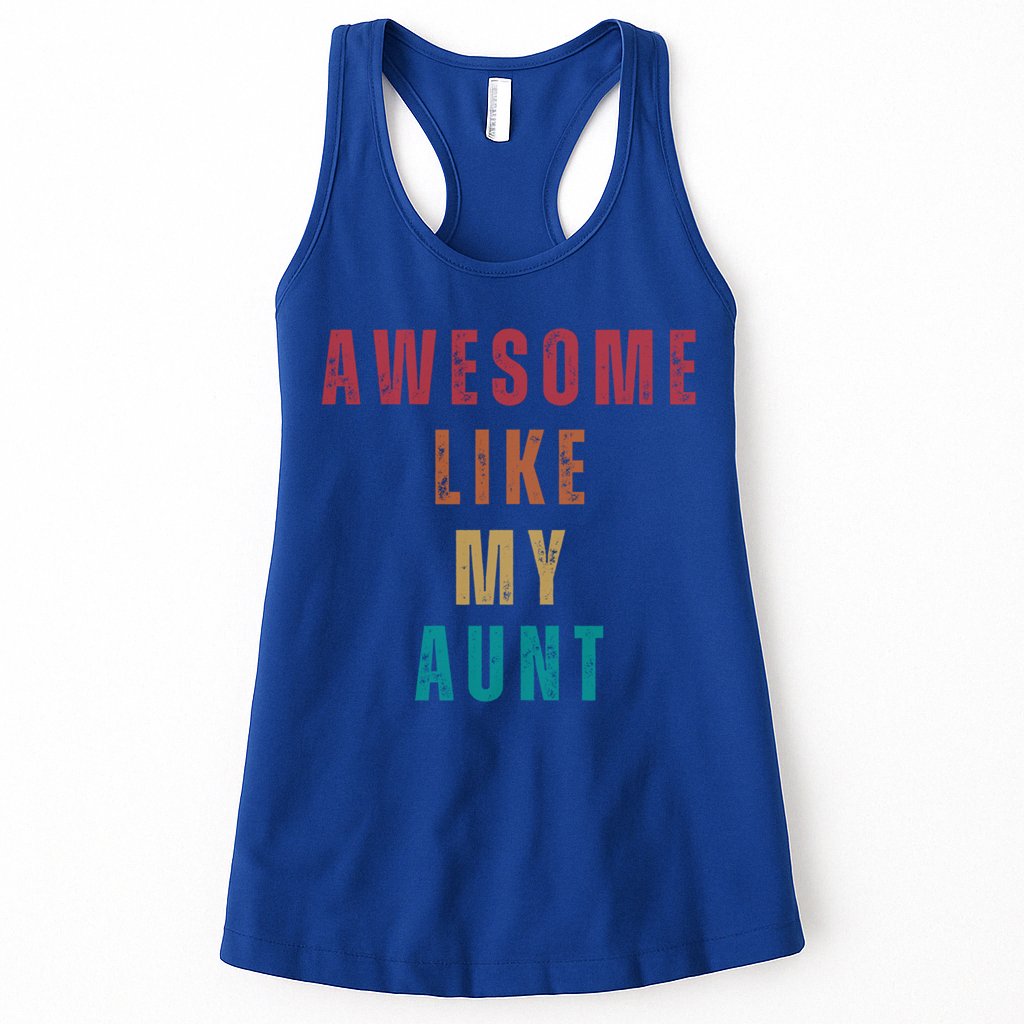 Awesome Like My Aunt Niece Nephew Gift Womens Tank Top