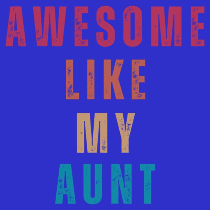 Awesome Like My Aunt Niece Nephew Gift Zip Tote Bag