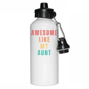 Awesome Like My Aunt Niece Nephew Gift Aluminum Water Bottle