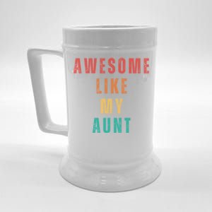 Awesome Like My Aunt Niece Nephew Gift Beer Stein