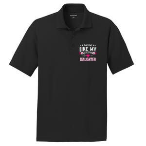 Awesome Like My Youngest Daughter Funny Parents FatherS Day PosiCharge RacerMesh Polo