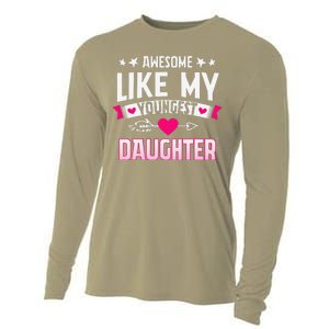 Awesome Like My Youngest Daughter Funny Parents FatherS Day Cooling Performance Long Sleeve Crew