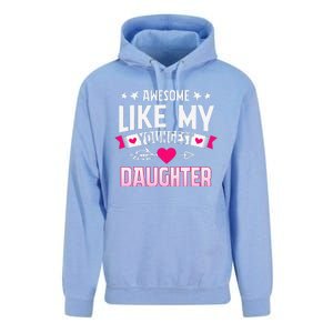 Awesome Like My Youngest Daughter Funny Parents FatherS Day Unisex Surf Hoodie