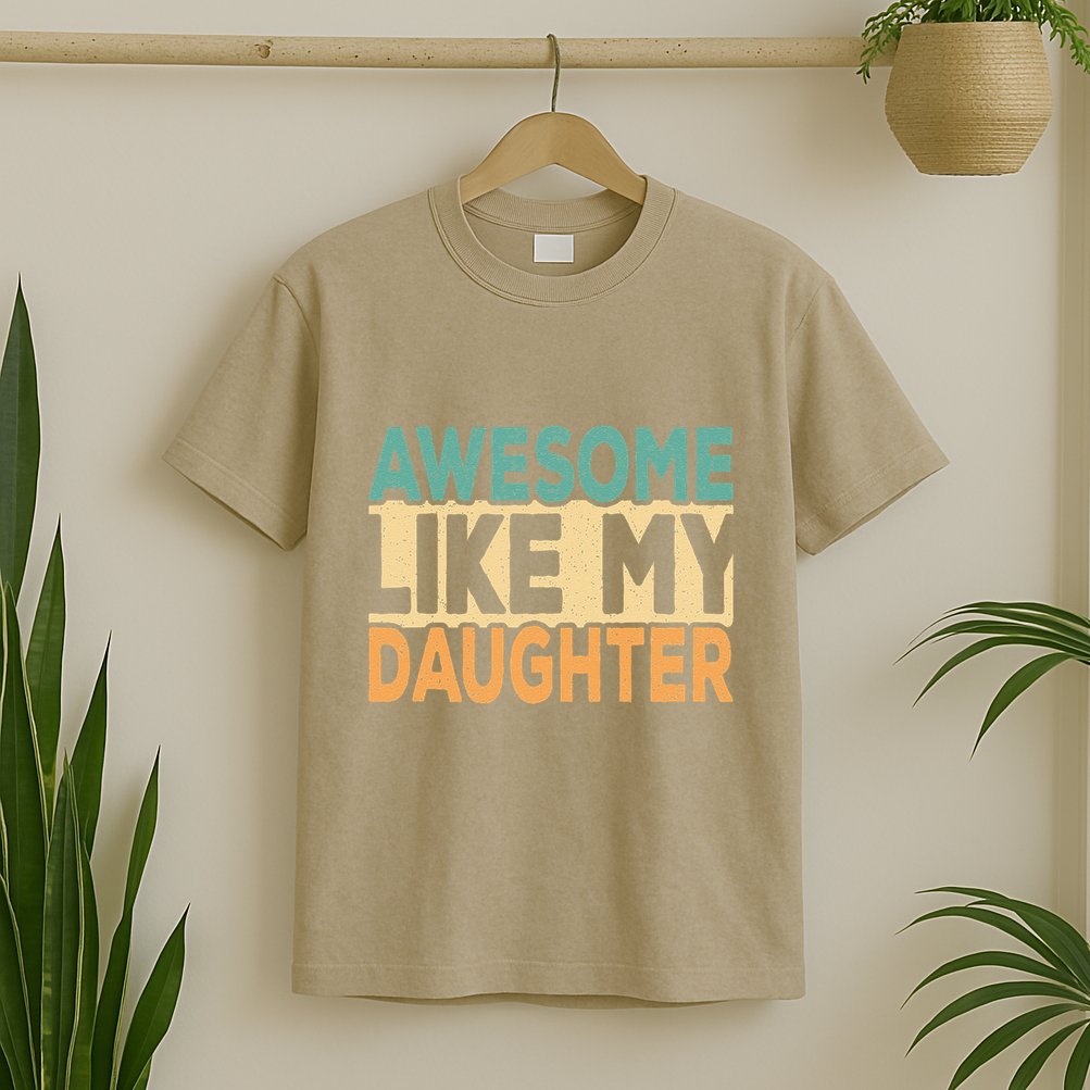Awesome Like My Daughter Funny Dad Daddy Fathers Day T-Shirt