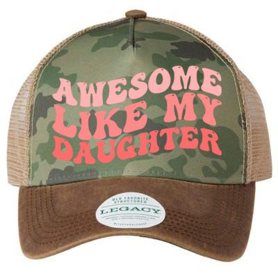 Awesome Like My Daughter Fathers Perfect Dad Gift Legacy Tie Dye Trucker Hat