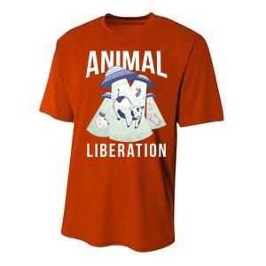 Animal Liberation Meaningful Gift Performance Sprint T-Shirt