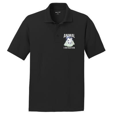 Animal Liberation Meaningful Gift PosiCharge RacerMesh Polo