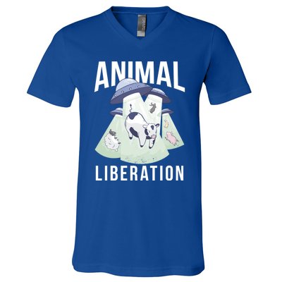 Animal Liberation Meaningful Gift V-Neck T-Shirt