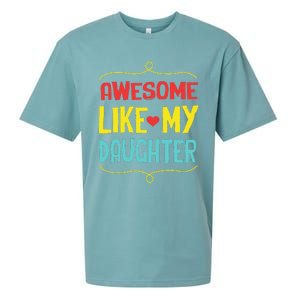 Awesome Like My Daughter Humorous Sueded Cloud Jersey T-Shirt