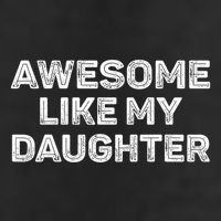 Awesome Like My Daughter Funny Fathers Day Dad Vintage Beanie
