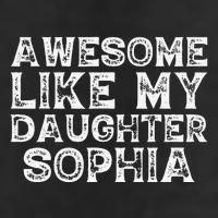 Awesome Like My Daughter Sophia Dad Mom Fathers Mothers Day 7 Panel Mesh Trucker Snapback Hat