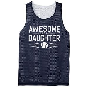 Awesome Like My Daughter Dad Fathers Day Mesh Reversible Basketball Jersey Tank