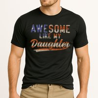 Awesome Like My Daughter Retro Men Funny Dad Fathers Day Dad Cooling Performance Crew T-Shirt
