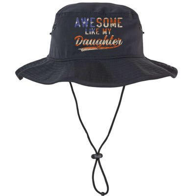 Awesome Like My Daughter Retro Men Funny Dad Fathers Day Dad Bucket Hat