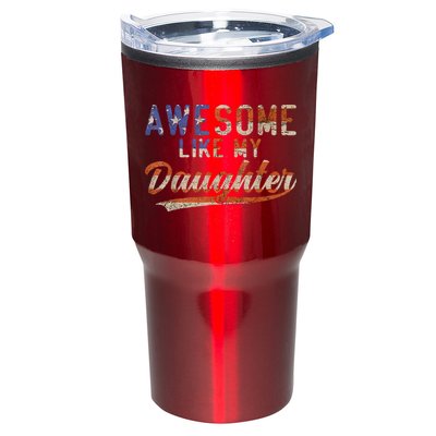 Awesome Like My Daughter Retro Men Funny Dad Fathers Day Dad Tumbler