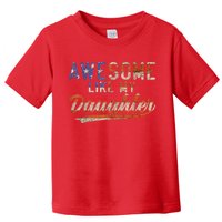 Awesome Like My Daughter Retro Men Funny Dad Fathers Day Dad Toddler T-Shirt