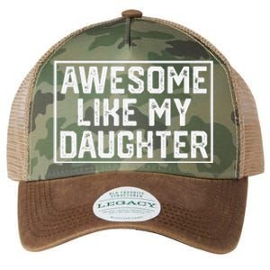 Awesome Like My Daughter Gifts Man Funny Fathers Day Dad Legacy Tie Dye Trucker Hat