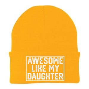 Awesome Like My Daughter Gifts Man Funny Fathers Day Dad Knit Cap Winter Beanie