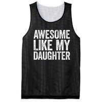 Awesome Like My Daughter Dad Fathers Day Mesh Reversible Basketball Jersey Tank