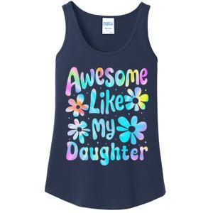 Awesome Like My Daughter Mommy Groovy Graphic MotherS Day Ladies Essential Tank