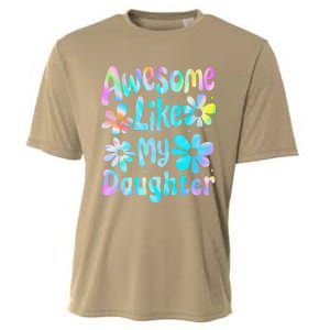 Awesome Like My Daughter Mommy Groovy Graphic MotherS Day Cooling Performance Crew T-Shirt