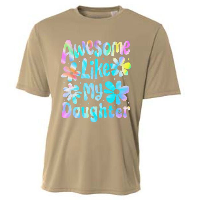 Awesome Like My Daughter Mommy Groovy Graphic MotherS Day Cooling Performance Crew T-Shirt