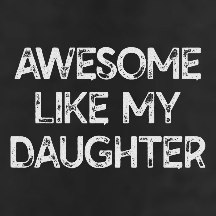 Awesome Like My Daughter Parents Day Gift 7 Panel Mesh Trucker Snapback Hat