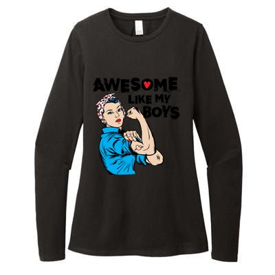 Awesome Like My Funny Mom Gift For Cool Mother Gift Womens CVC Long Sleeve Shirt