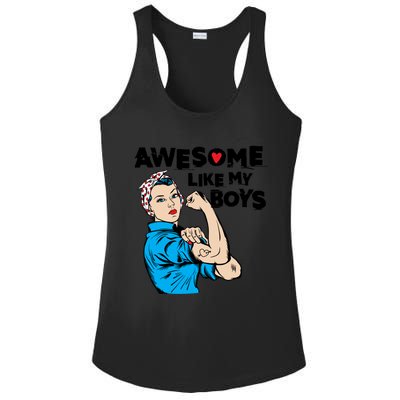 Awesome Like My Funny Mom Gift For Cool Mother Gift Ladies PosiCharge Competitor Racerback Tank