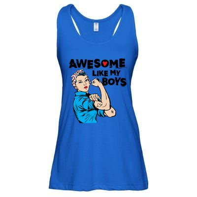 Awesome Like My Funny Mom Gift For Cool Mother Gift Ladies Essential Flowy Tank