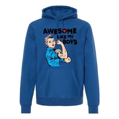 Awesome Like My Funny Mom Gift For Cool Mother Gift Premium Hoodie