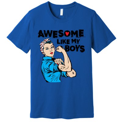 Awesome Like My Funny Mom Gift For Cool Mother Gift Premium T-Shirt