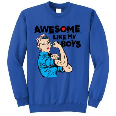 Awesome Like My Funny Mom Gift For Cool Mother Gift Tall Sweatshirt