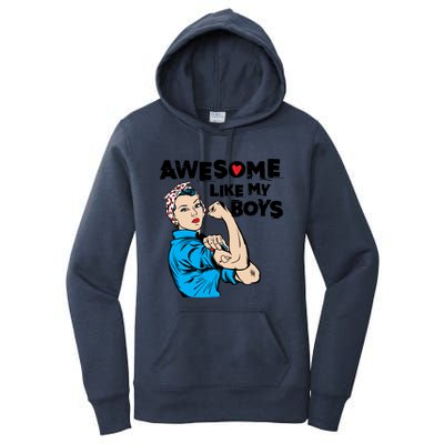 Awesome Like My Funny Mom Gift For Cool Mother Gift Women's Pullover Hoodie