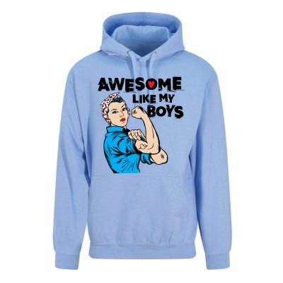 Awesome Like My Funny Mom Gift For Cool Mother Gift Unisex Surf Hoodie