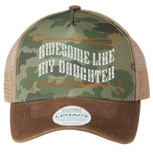 Awesome Like My Daughter Funny Fathers Day Dad Legacy Tie Dye Trucker Hat