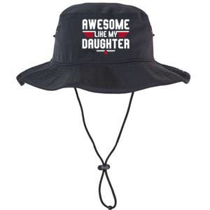 Awesome Like My Daughter Funny Dad Birthday Fathers Day Gift Legacy Cool Fit Booney Bucket Hat