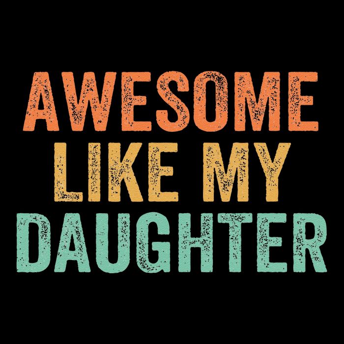 Awesome Like My Daughter FatherS Day Dad Retro Vintage Sweatshirt