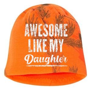 Awesome Like My Daughter Funny Fathers Day From Daughter Kati - Camo Knit Beanie