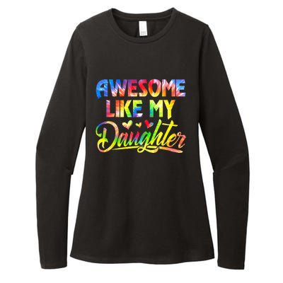 Awesome Like My Daughter Funny Gift Fathers Day Dad Womens CVC Long Sleeve Shirt