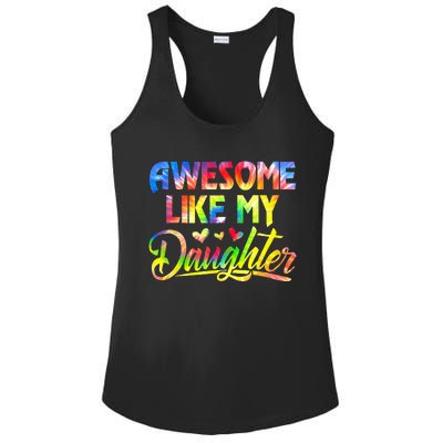 Awesome Like My Daughter Funny Gift Fathers Day Dad Ladies PosiCharge Competitor Racerback Tank