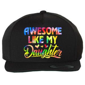 Awesome Like My Daughter Funny Gift Fathers Day Dad Wool Snapback Cap