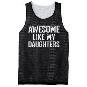 Awesome Like My Daughters For Fathers Day Birthday Christmas Mesh Reversible Basketball Jersey Tank