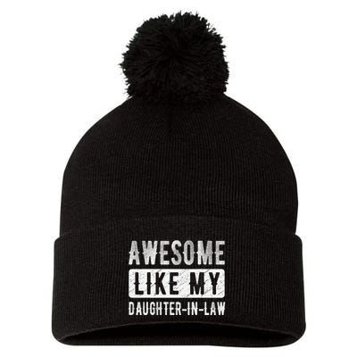 Awesome Like My Daughter In Law Family Lovers. Step Dad Mom Pom Pom 12in Knit Beanie