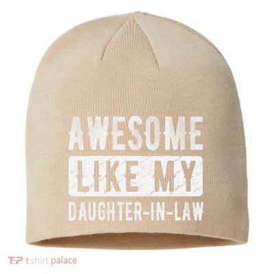Awesome Like My Daughter In Law Family Lovers. Step Dad Mom Sustainable Beanie