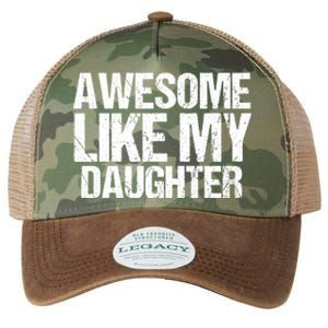 Awesome Like My Daughter Funny Fathers Day Mom Dad Legacy Tie Dye Trucker Hat