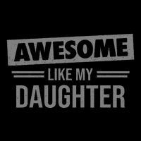 Awesome Like My Daughter Dad For Fathers Day Cropped Pullover Crew