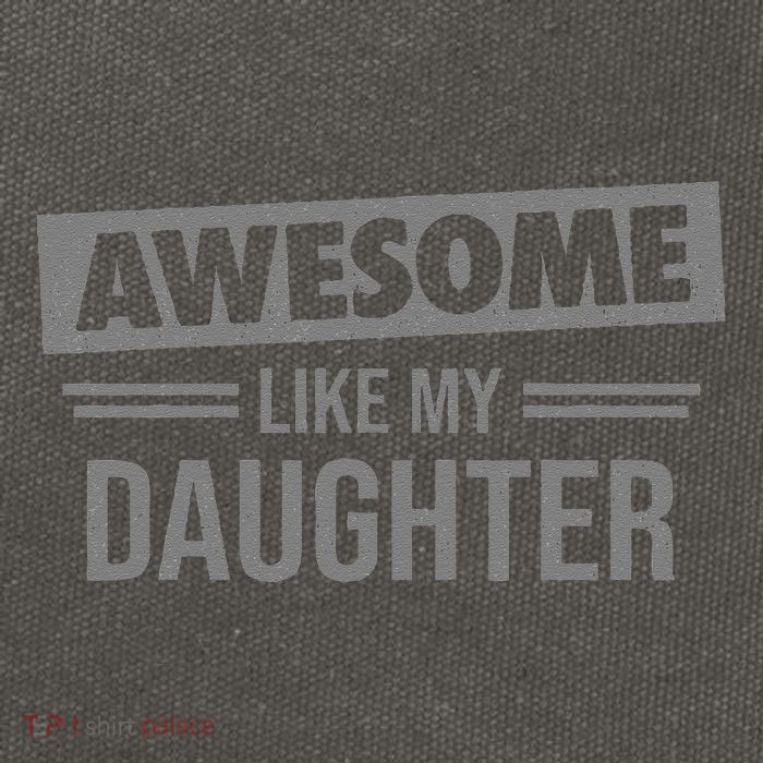 Awesome Like My Daughter Dad For Fathers Day Cotton Canvas Backpack