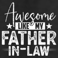 Awesome Like My Father In Law Family Lovers Father Day 7 Panel Mesh Trucker Snapback Hat