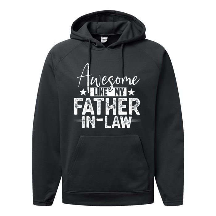 Awesome Like My Father In Law Family Lovers Father Day Performance Fleece Hoodie